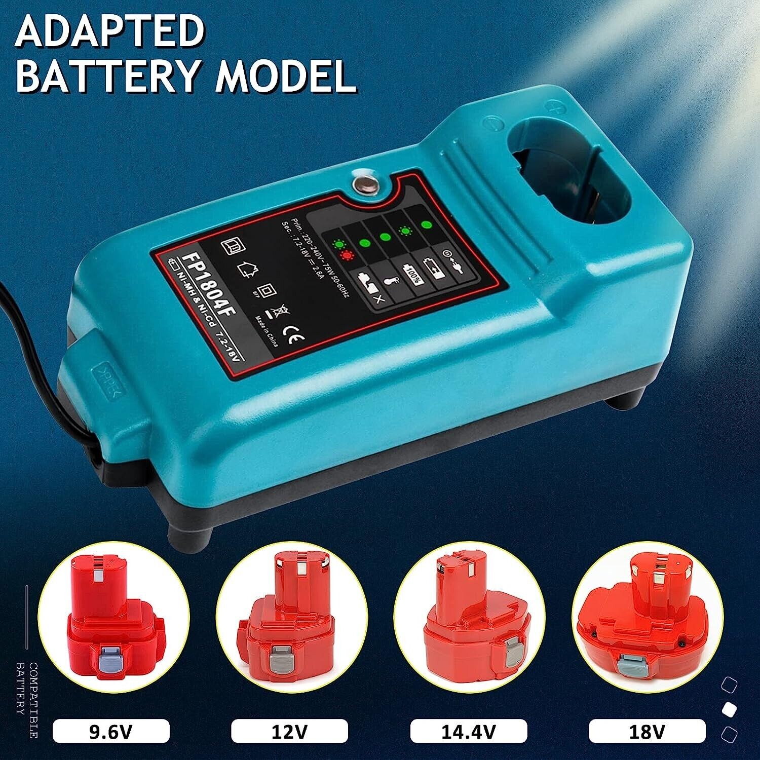 DC1804 DC1414F Charger for Makita 18V 14.4V 12V 9.6V Battery DC1804 DC1414F Charger for Makita 18V 14.4V 12V 9.6V Battery